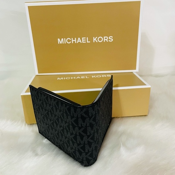 NWT Michael Kors black Cooper Billfold Wallet - Picture 6 of 9